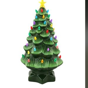 NWT Mr. Christmas 14" Nostalgic Ceramic Christmas Tree